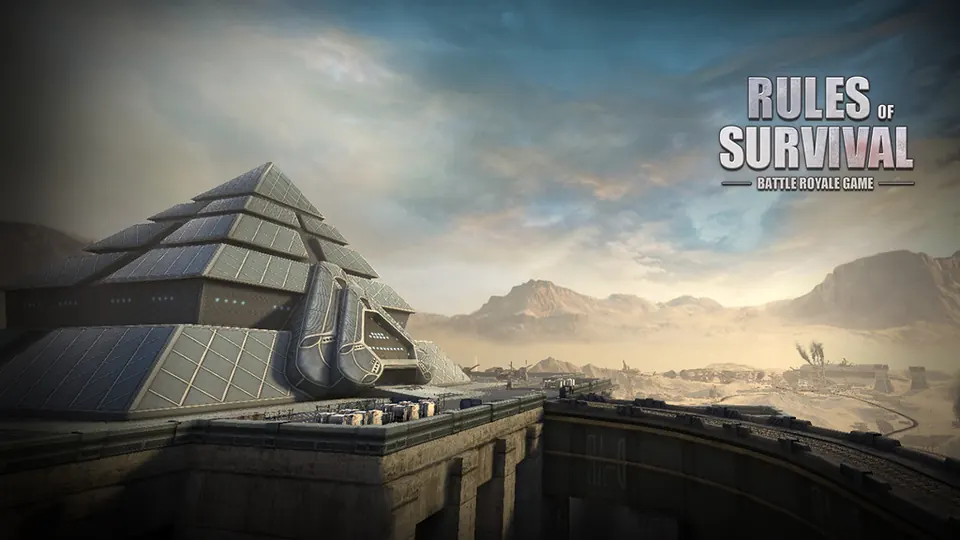 Desert pyramid on the battlefield